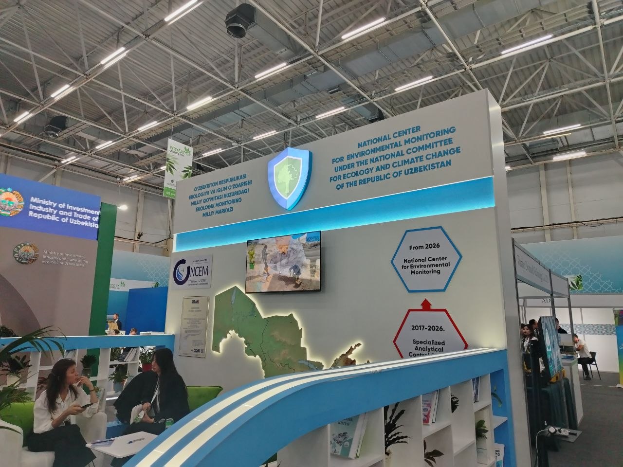 Стенд Зарафшанского бассейнового совета — управление водными ресурсами