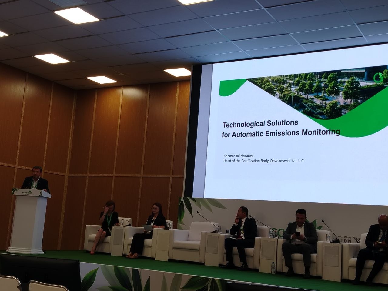 Keynote presentation at EcoExpo Central Asia 2026 main stage
