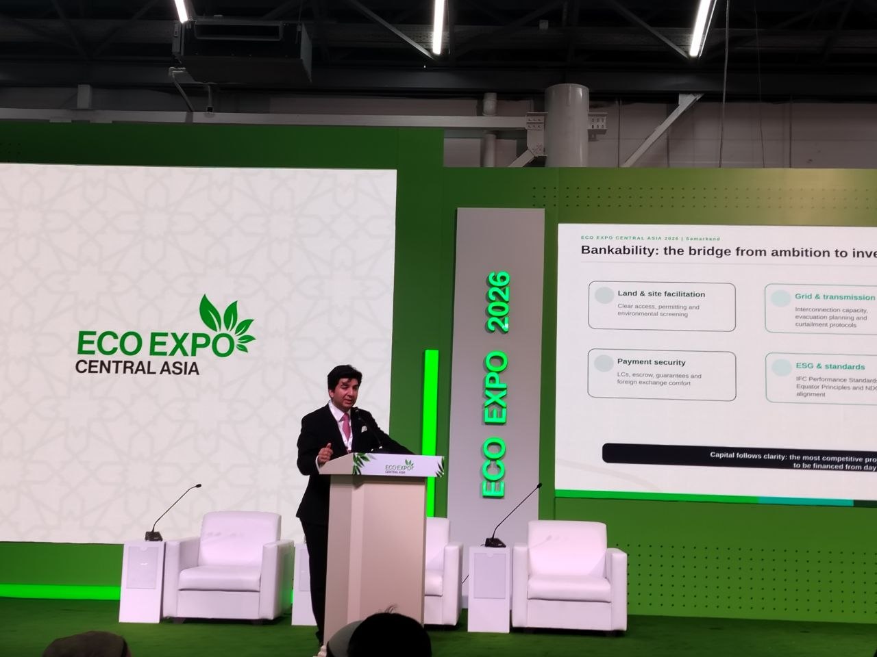Доклад на главной сцене EcoExpo Central Asia 2026